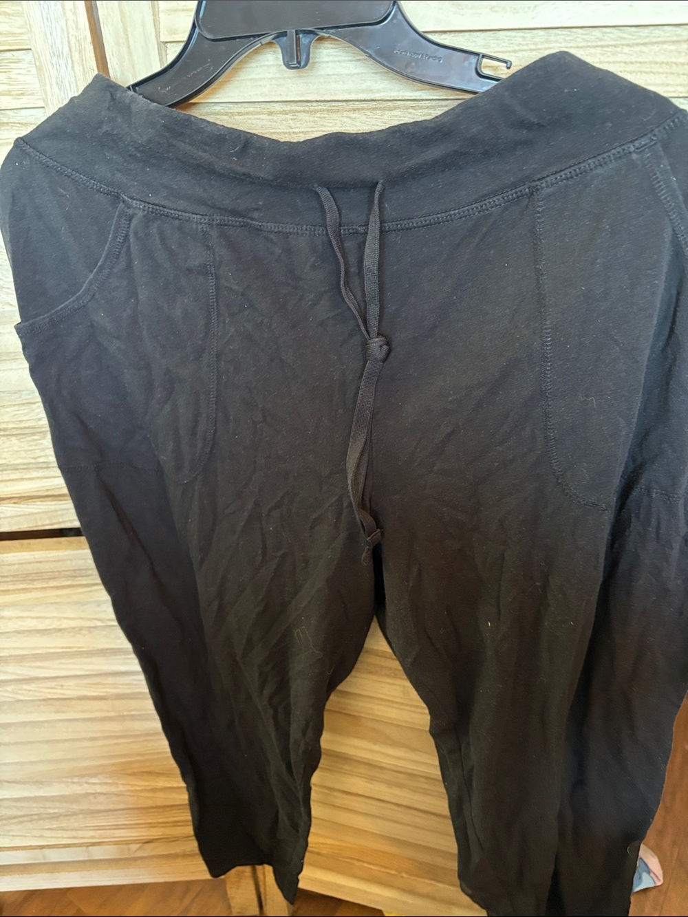 Athletic Works Black Ladies Drawstring Slacks XXL